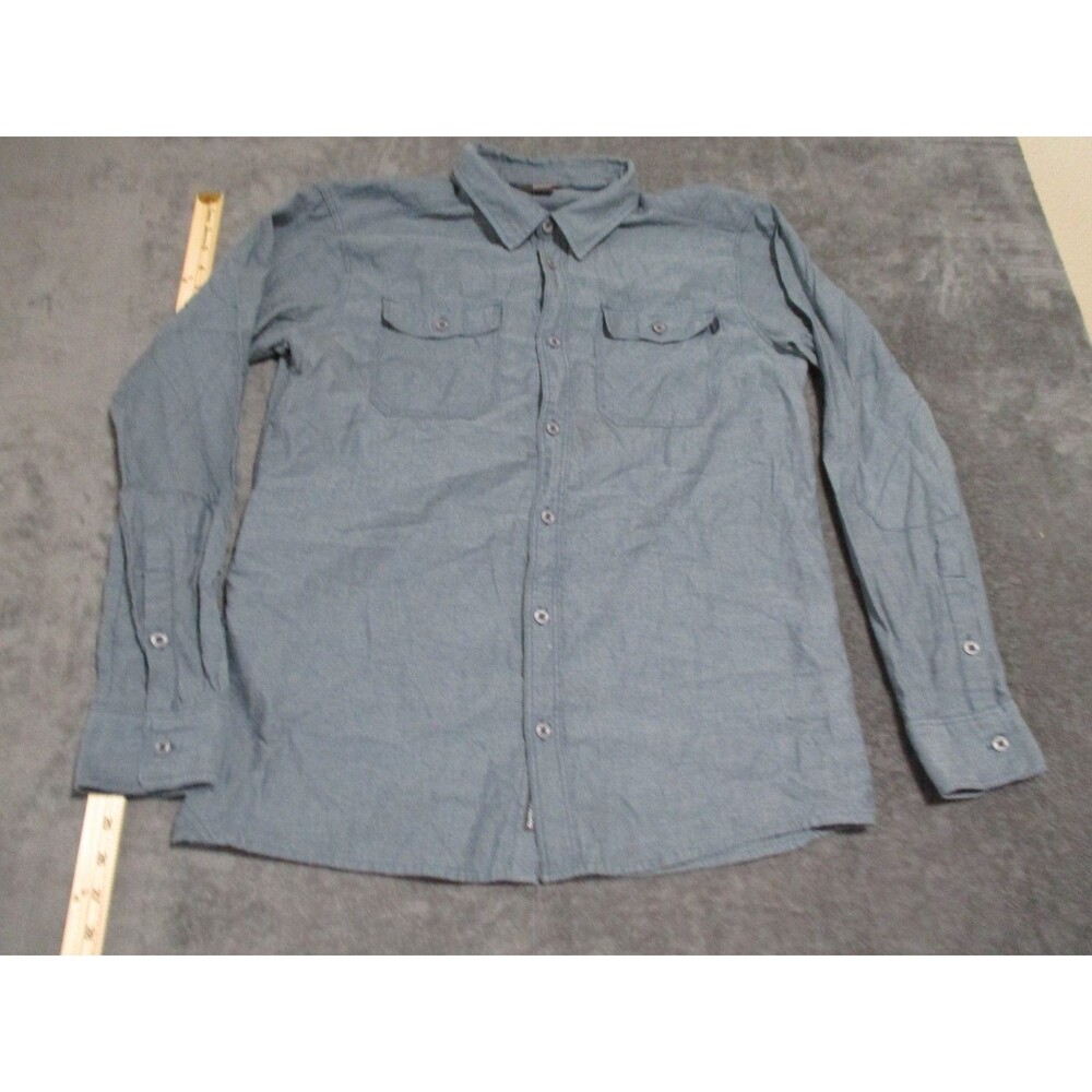 Outdoor Research Shirt Mens L Blue Gastown Hiking Outdoors Long Sleeve